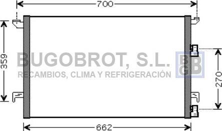 BUGOBROT 62-SB5058 - Кондензатор, климатизация vvparts.bg