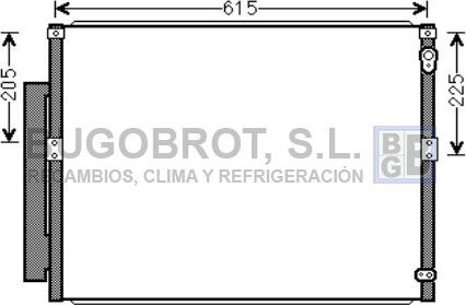 BUGOBROT 62-TO5564 - Кондензатор, климатизация vvparts.bg