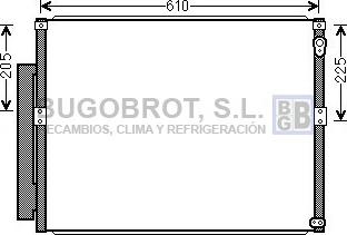 BUGOBROT 62-TO5634 - Кондензатор, климатизация vvparts.bg