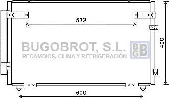 BUGOBROT 62-TO5621 - Кондензатор, климатизация vvparts.bg