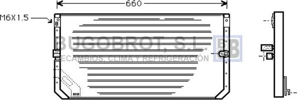 BUGOBROT 62-TO5031 - Кондензатор, климатизация vvparts.bg