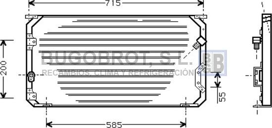 BUGOBROT 62-TO5190 - Кондензатор, климатизация vvparts.bg