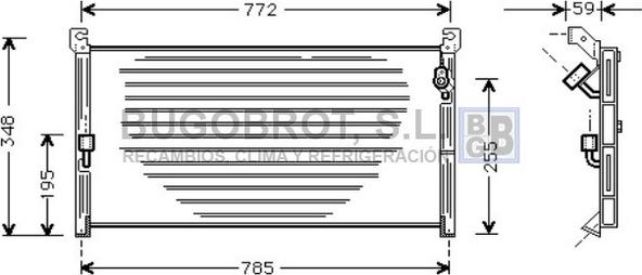 BUGOBROT 62-TO5130 - Кондензатор, климатизация vvparts.bg