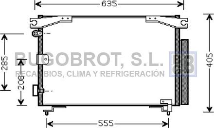 BUGOBROT 62-TO5280 - Кондензатор, климатизация vvparts.bg