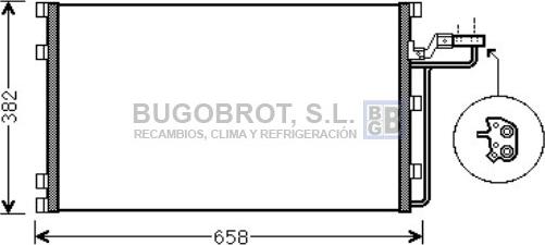 BUGOBROT 62-VO5139 - Кондензатор, климатизация vvparts.bg