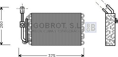 BUGOBROT 70-BWV002 - Изпарител, климатична система vvparts.bg