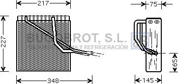 BUGOBROT 70-VWV055 - Изпарител, климатична система vvparts.bg