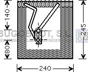 BUGOBROT 70-VWV241 - Изпарител, климатична система vvparts.bg