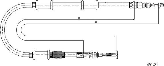 Cabor 491.21 - Жило, ръчна спирачка vvparts.bg