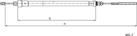 Cabor 491.7 - Жило, ръчна спирачка vvparts.bg