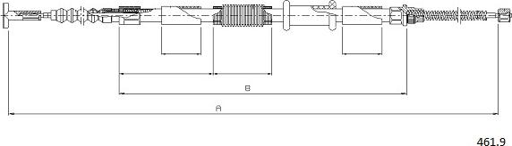 Cabor 461.9 - Жило, ръчна спирачка vvparts.bg