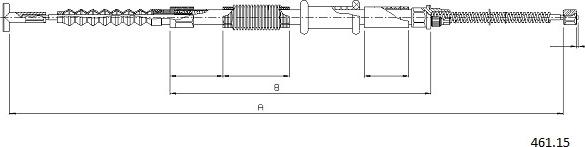 Cabor 461.15 - Жило, ръчна спирачка vvparts.bg