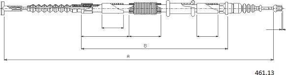 Cabor 461.13 - Жило, ръчна спирачка vvparts.bg