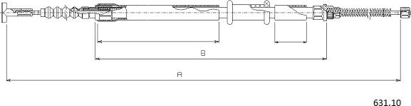 Cabor 631.10 - Жило, ръчна спирачка vvparts.bg