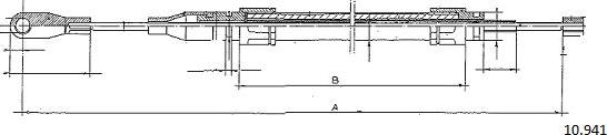 Cabor 10.941 - Жило, ръчна спирачка vvparts.bg