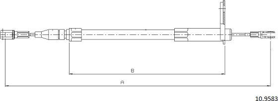 Cabor 10.9583 - Жило, ръчна спирачка vvparts.bg