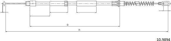 Cabor 10.9894 - Жило, ръчна спирачка vvparts.bg