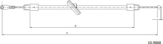 Cabor 10.9868 - Жило, ръчна спирачка vvparts.bg