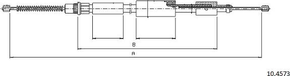 Cabor 10.4573 - Жило, ръчна спирачка vvparts.bg