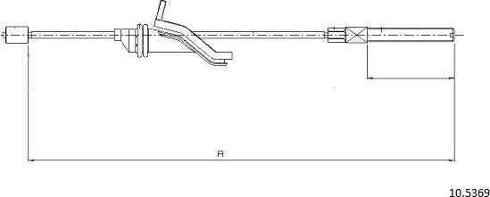 Cabor 10.5369 - Жило, ръчна спирачка vvparts.bg