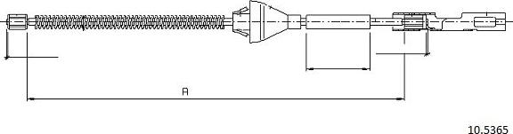 Cabor 10.5365 - Жило, ръчна спирачка vvparts.bg