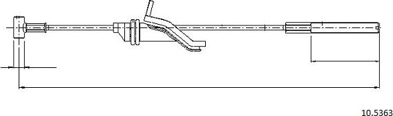 Cabor 10.5363 - Жило, ръчна спирачка vvparts.bg