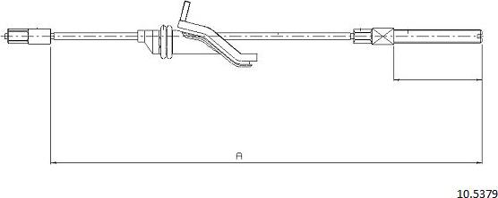 Cabor 10.5379 - Жило, ръчна спирачка vvparts.bg