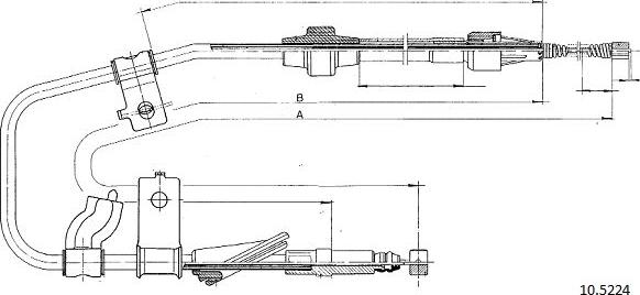 Cabor 10.5224 - Жило, ръчна спирачка vvparts.bg