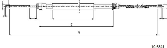 Cabor 10.6541 - Жило, ръчна спирачка vvparts.bg