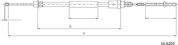 Cabor 10.6203 - Жило, ръчна спирачка vvparts.bg