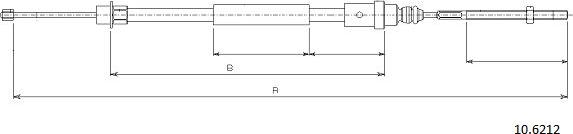 Cabor 10.6212 - Жило, ръчна спирачка vvparts.bg