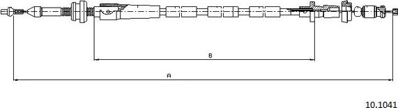 Cabor 10.1041 - Жило за газ vvparts.bg