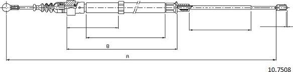 Cabor 10.7508 - Жило, ръчна спирачка vvparts.bg