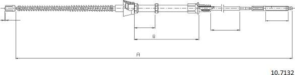 Cabor 10.7132 - Жило, ръчна спирачка vvparts.bg