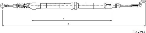 Cabor 10.7393 - Жило, ръчна спирачка vvparts.bg