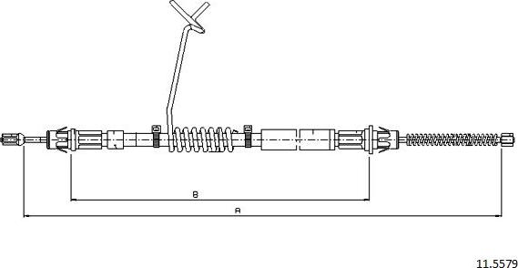 Cabor 11.5579 - Жило, ръчна спирачка vvparts.bg