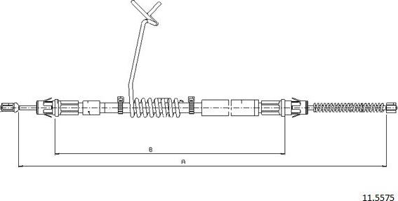 Cabor 11.5575 - Жило, ръчна спирачка vvparts.bg