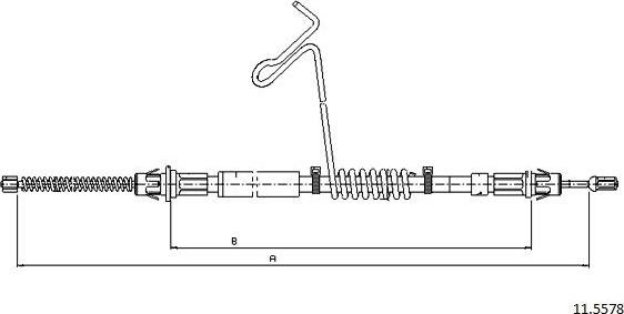 Cabor 11.5578 - Жило, ръчна спирачка vvparts.bg