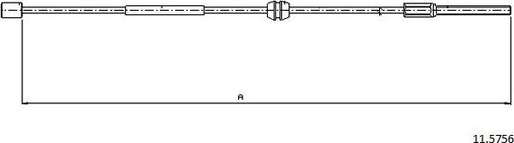 Cabor 11.5756 - Жило, ръчна спирачка vvparts.bg