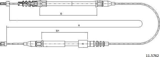 Cabor 11.5762 - Жило, ръчна спирачка vvparts.bg