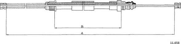 Cabor 11.658 - Жило, ръчна спирачка vvparts.bg