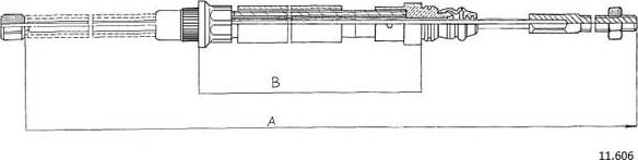 Cabor 11.606 - Жило, ръчна спирачка vvparts.bg