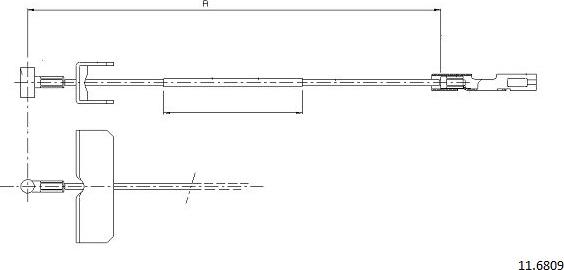 Cabor 11.6809 - Жило, ръчна спирачка vvparts.bg