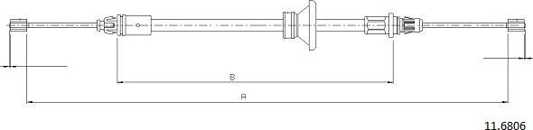 Cabor 11.6806 - Жило, ръчна спирачка vvparts.bg