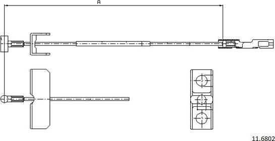 Cabor 11.6802 - Жило, ръчна спирачка vvparts.bg