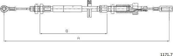 Cabor 1171.7 - Жило, ръчна спирачка vvparts.bg