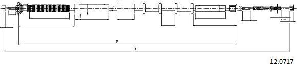 Cabor 12.0717 - Жило, ръчна спирачка vvparts.bg