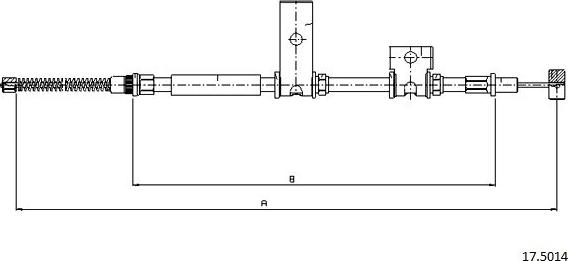 Cabor 17.5014 - Жило, ръчна спирачка vvparts.bg