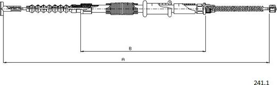 Cabor 241.1 - Жило, ръчна спирачка vvparts.bg