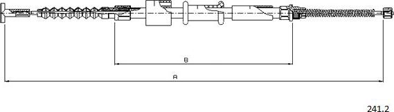 Cabor 241.2 - Жило, ръчна спирачка vvparts.bg